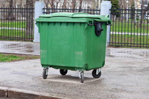 Industrial waste being safely removed and processed