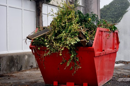 Recycling bins in a residential area of West London